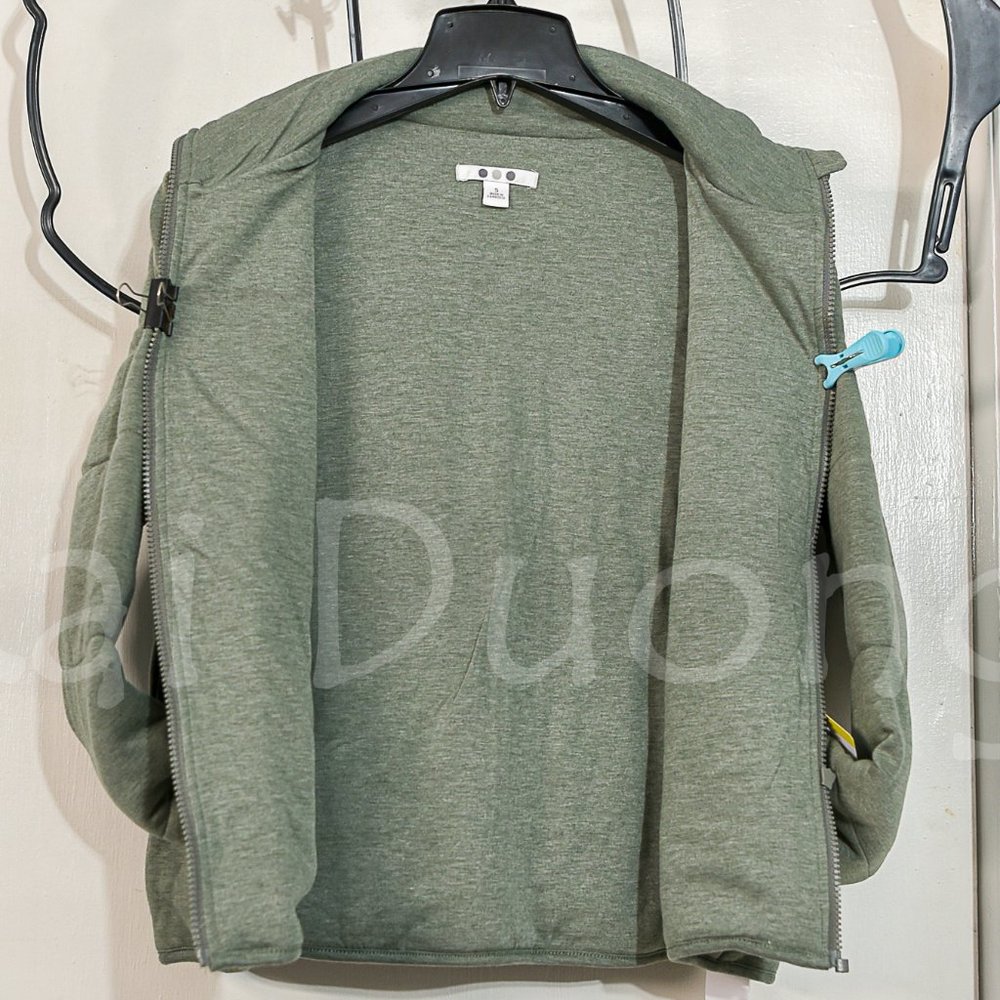 Three Dots Ladies' Quilted Jacket IN GREEN - Picture 3 of 5